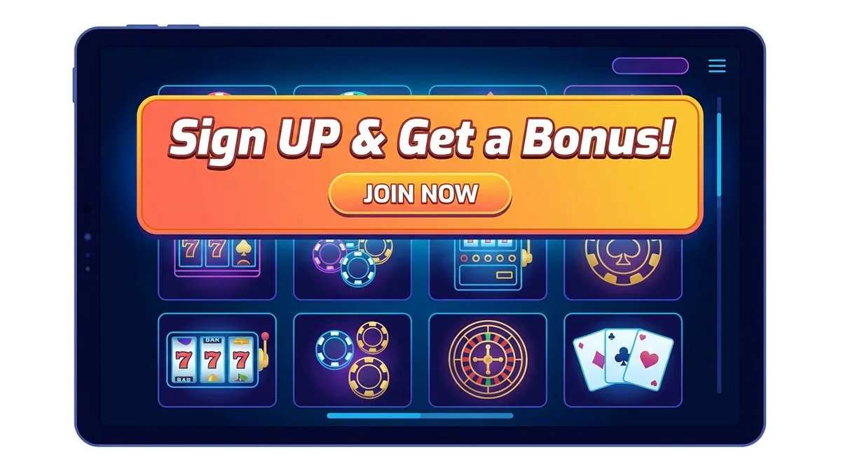 Sign up with bonus
